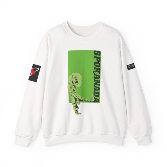 Retro Graphic Crewneck Sweatshirt - 'Spokanada'